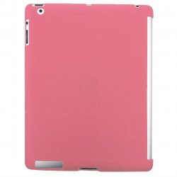iPad 2 3 4 Smart Cover Compatible Companion TPU GEL Case (Pink)